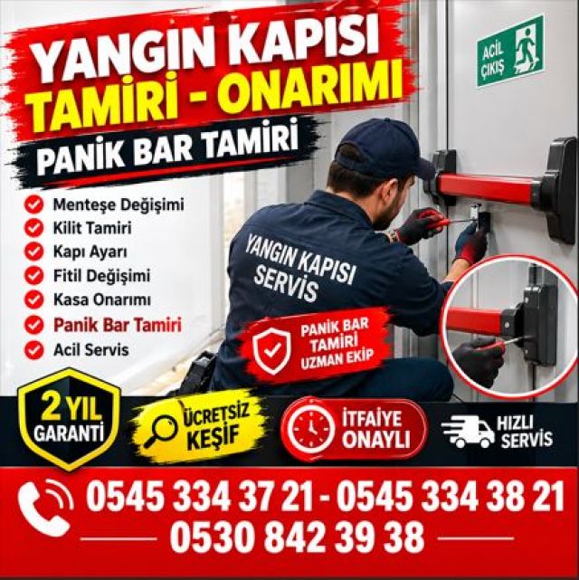 Yangın Kapısı Servisi, Teknik Kontrol, Arıza Analizi ve İşlevsel Bakım Hizmetleri